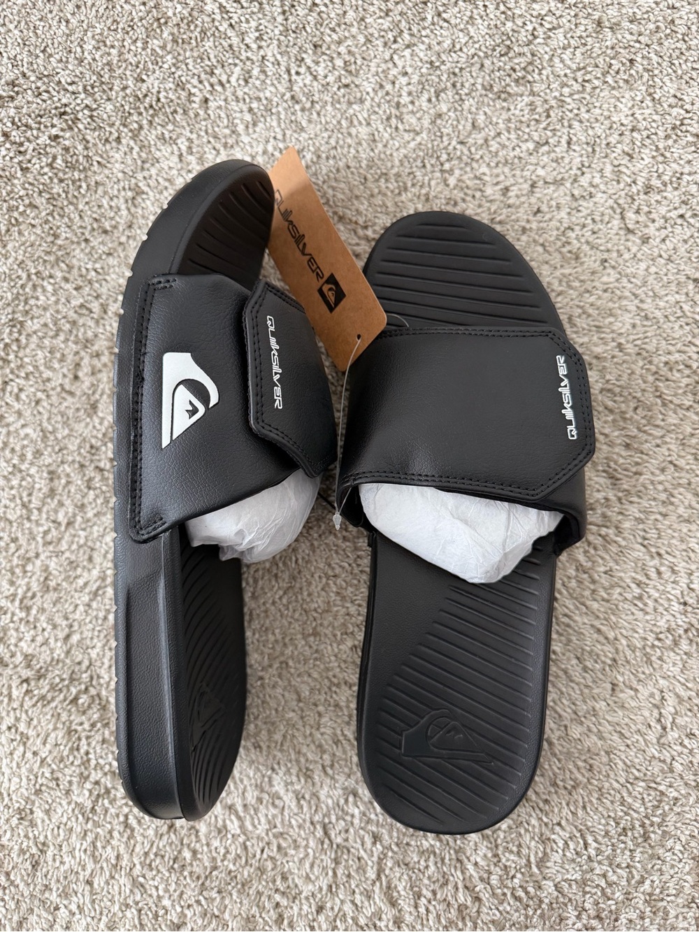 Quiksilver Men's Black Slide Sandal